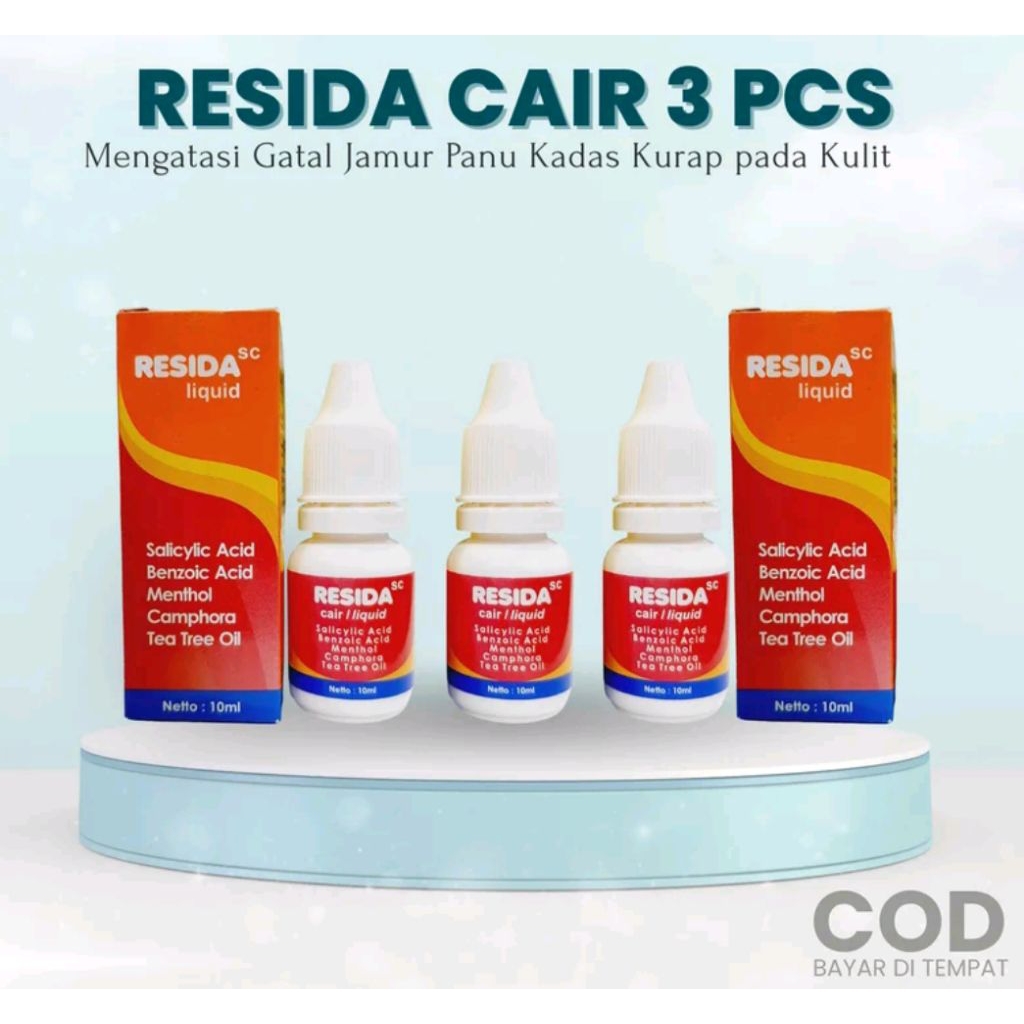 3BOTOL Resida Cair Sc 10ml x3