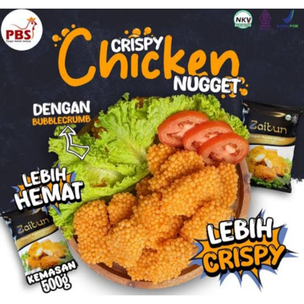 ZAITUN CRISPY CHICKEN NUGGET 500GR