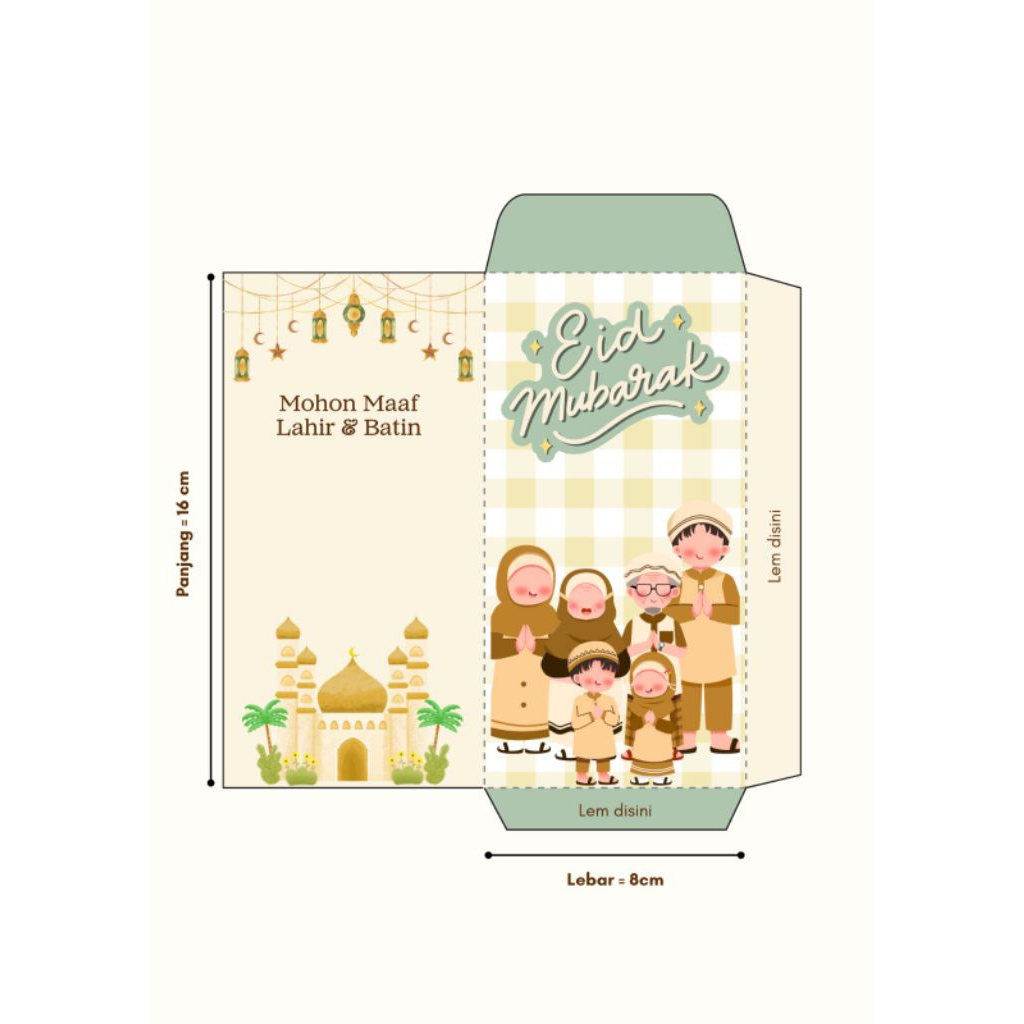 Template Angpau Lebaran