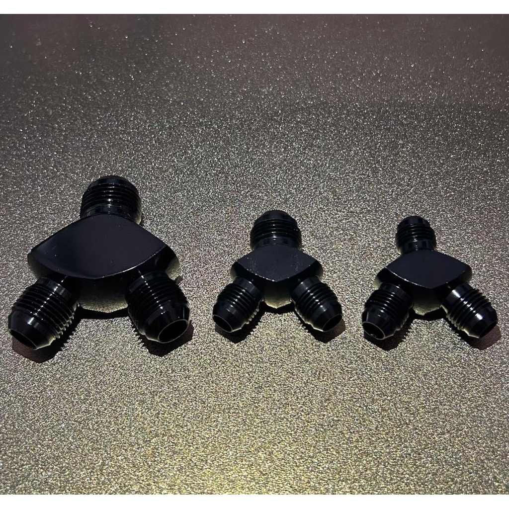 Connector Fitting Y Black Anodize