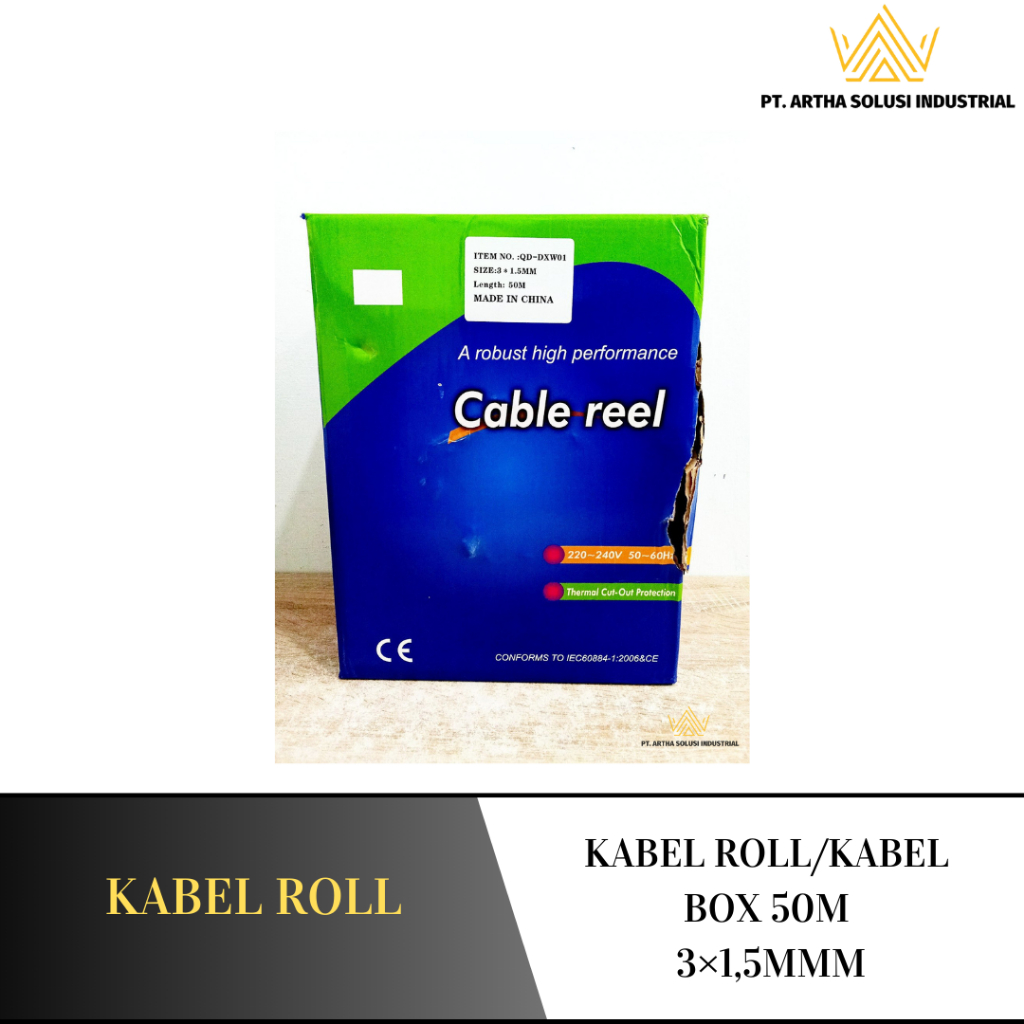 KABEL ROLL/KABEL BOX 50M 3×1,5MMM