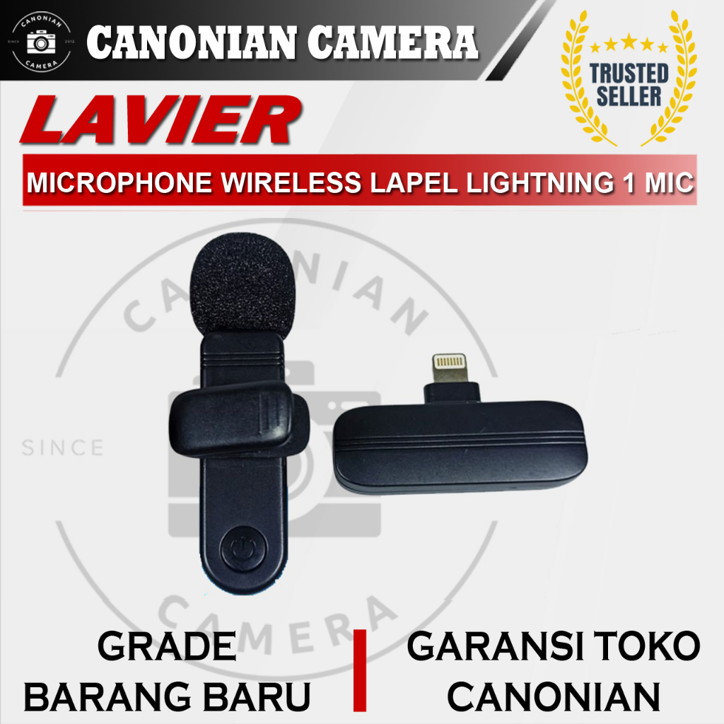 Microphone Mic Wireless Lavier Lapel Lightning 1 Mic
