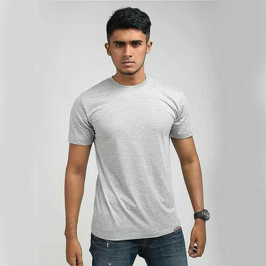 Superblank Kaos Polos Abu - Unisex Basic Tee