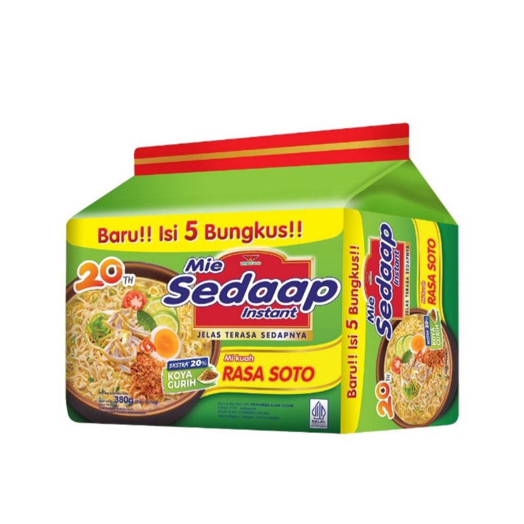 sedaap mie soto 5x90gr