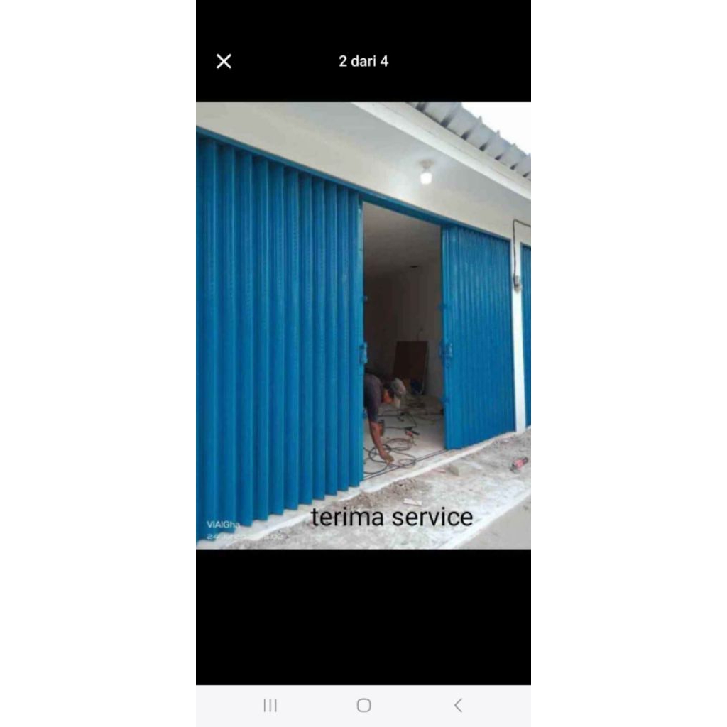 folding gate rolling door pintu pengaman