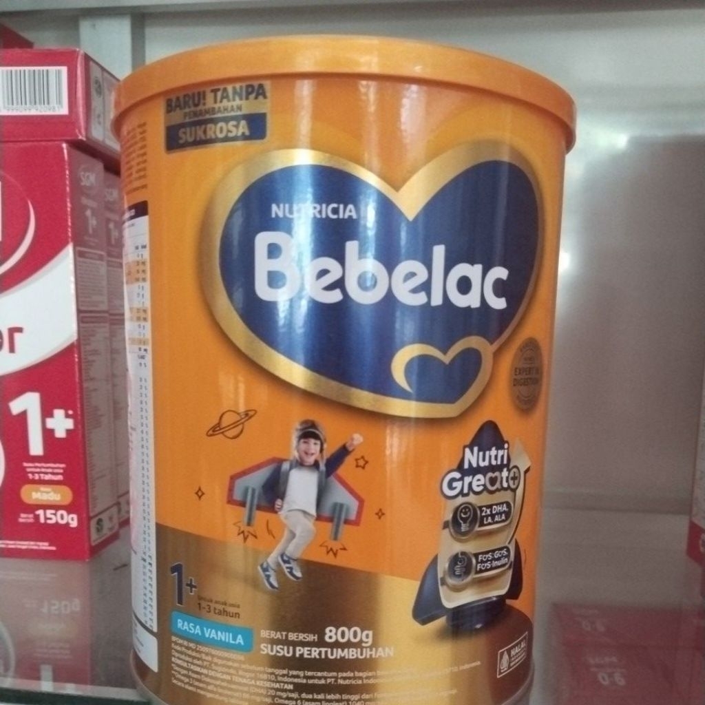 bebelac 1+ rasa vanila 800 gr