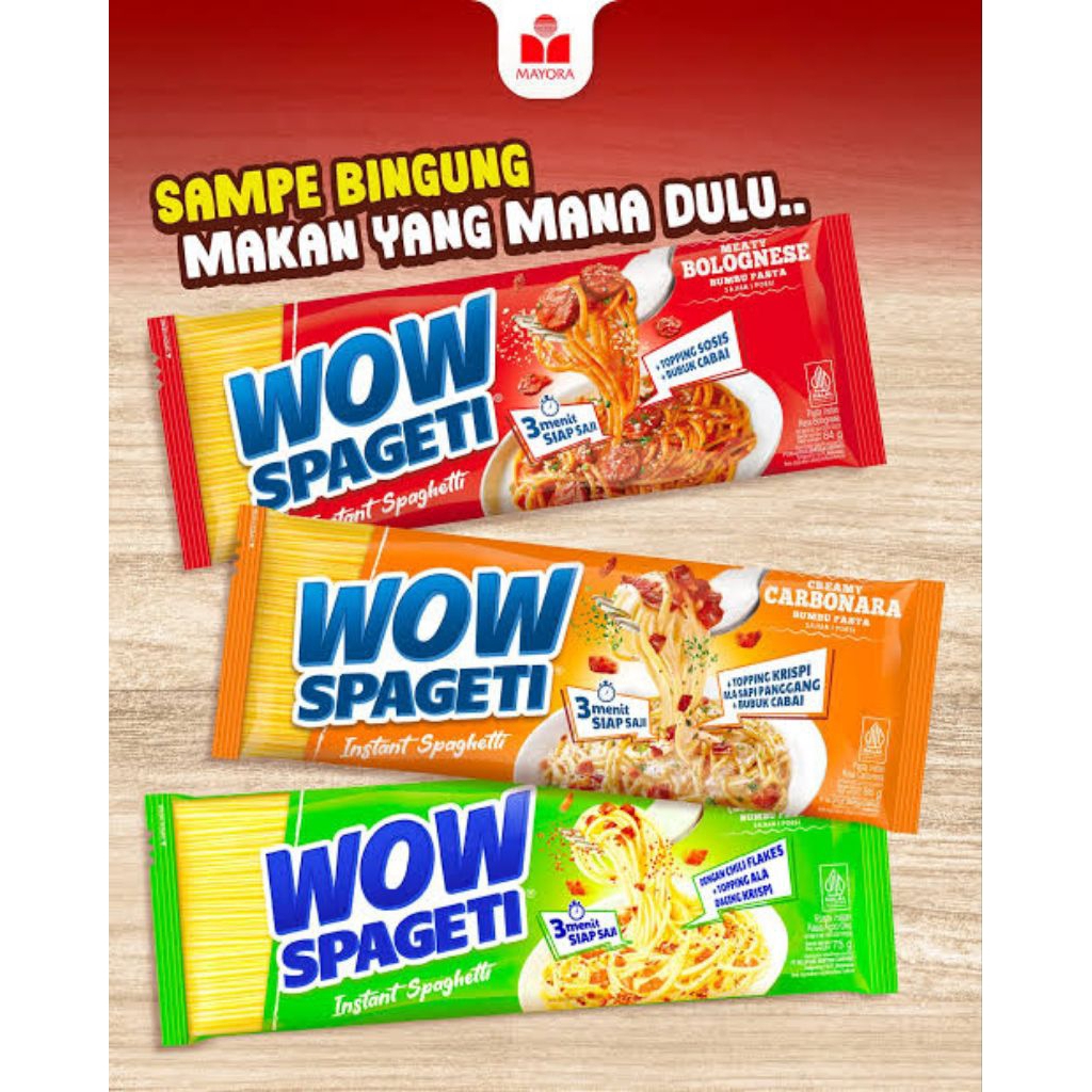 Mie Instan WoW Spaghetti Nikmat