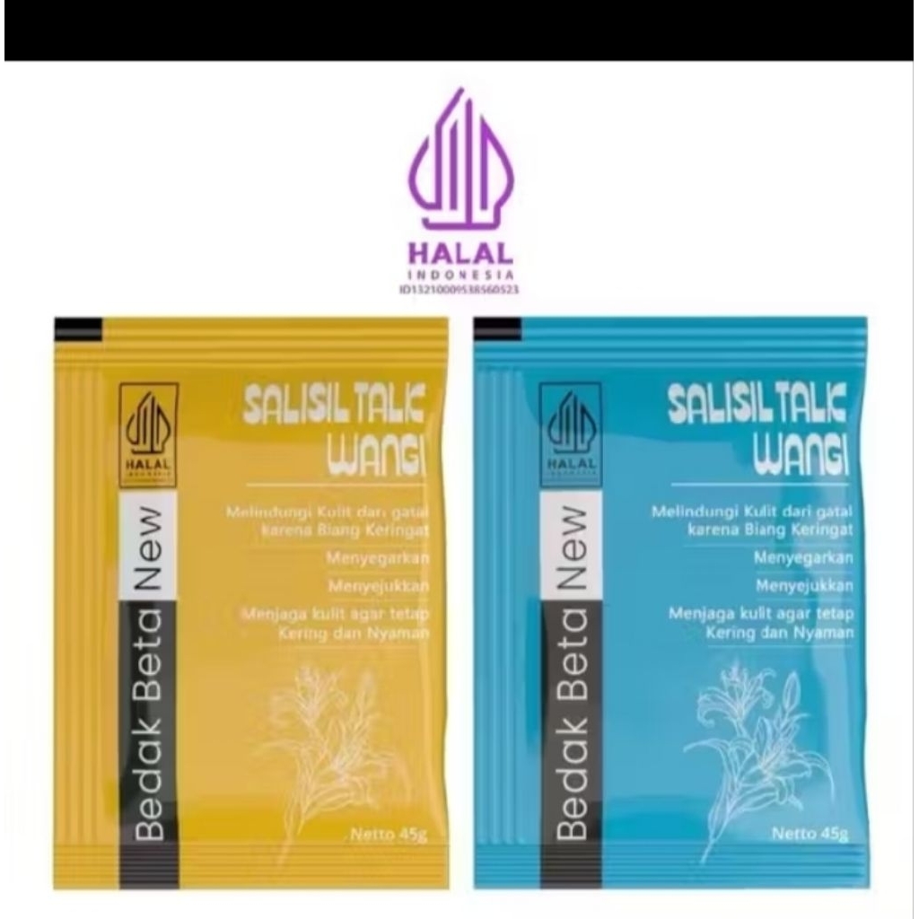 Bedak salisik talk sachet