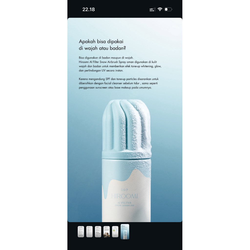 hiroomi ai filter spray ready
