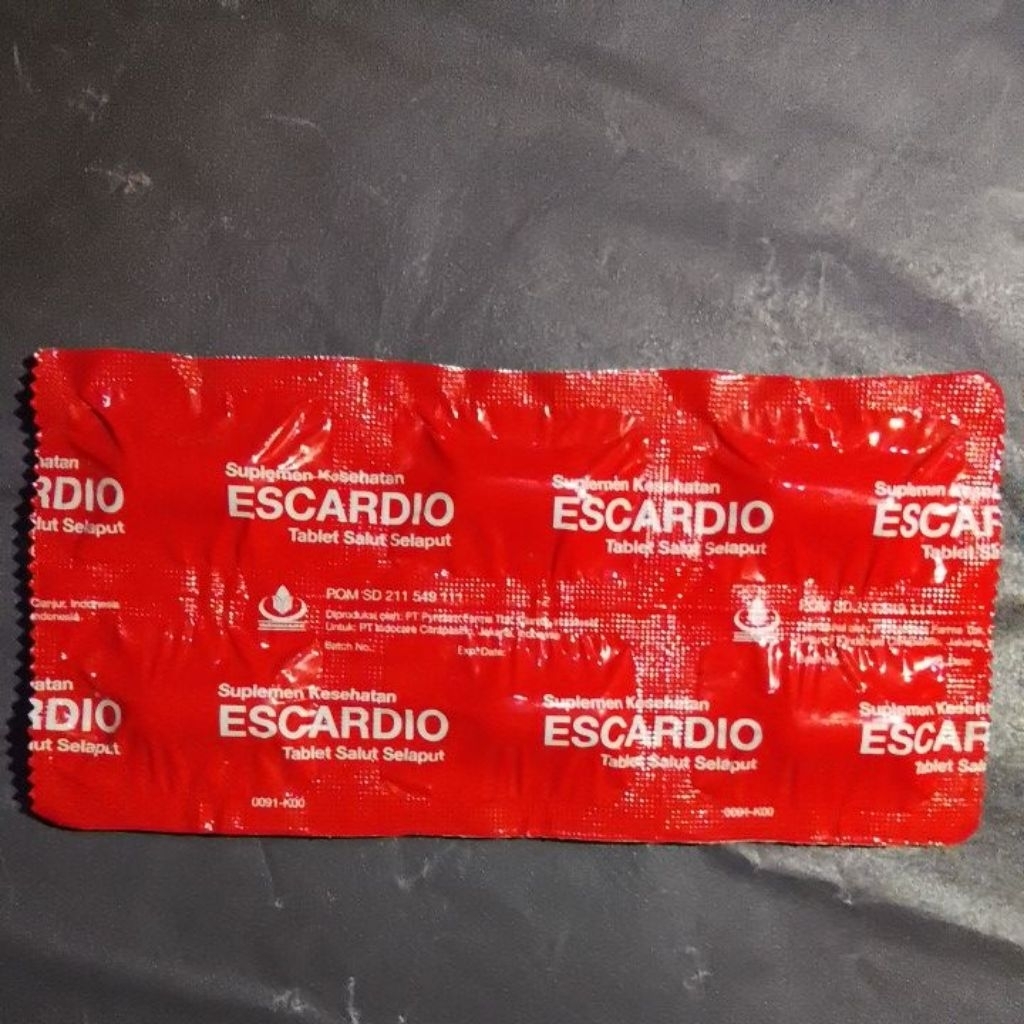 Escardio 6 Tablet Strip Suplemen Kesehatan
