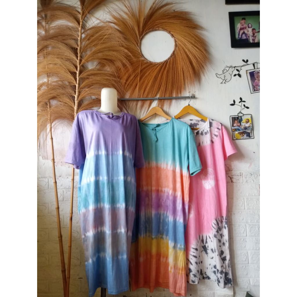 Daster Kaos Premium Tie Dye Busui