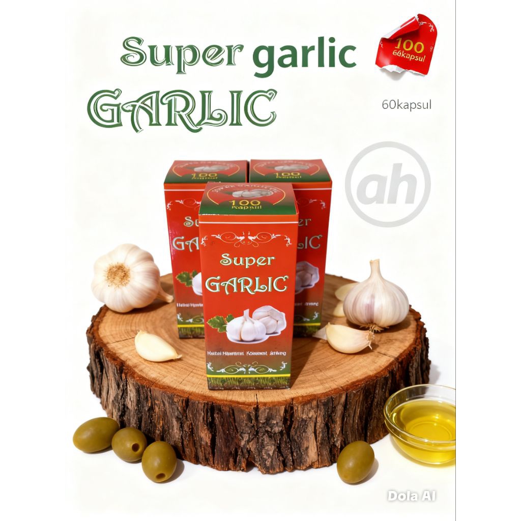Super Garlic 100 kapsul | Herbal Kolesterol
