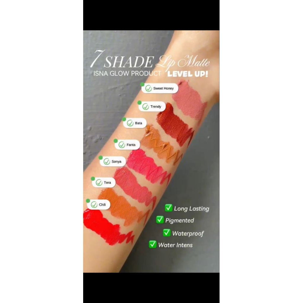 Lipmatte level up isna glow