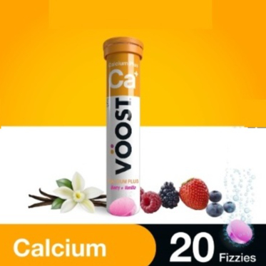 Voost Ca+ Calcium Plus Berry + Vanilla 20 Effevescent Tablets