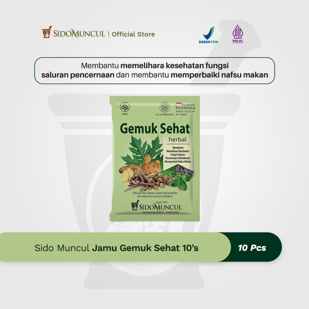 Jamu Gemuk Sehat Sido Muncul
