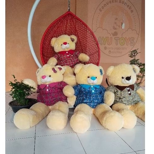 Boneka Tedy baju ukuran 1,3