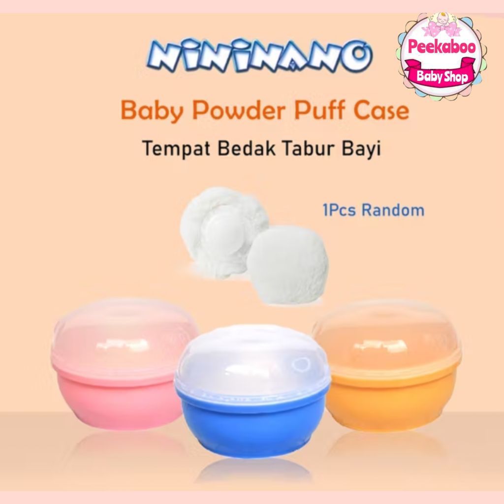 NININANO Tempat Bedak Single + Puff