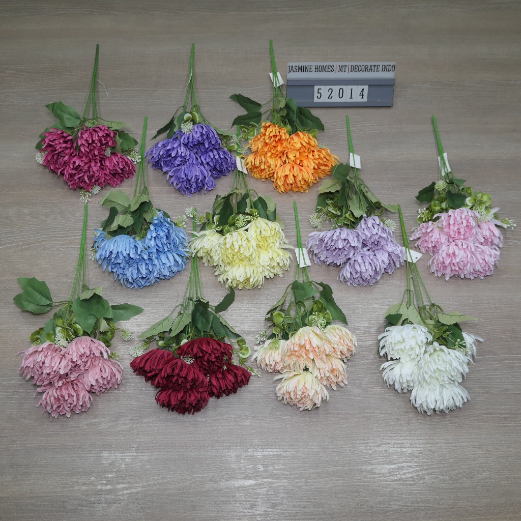 Bunga Chrysan Cakar Spring 5Kuntum 52014