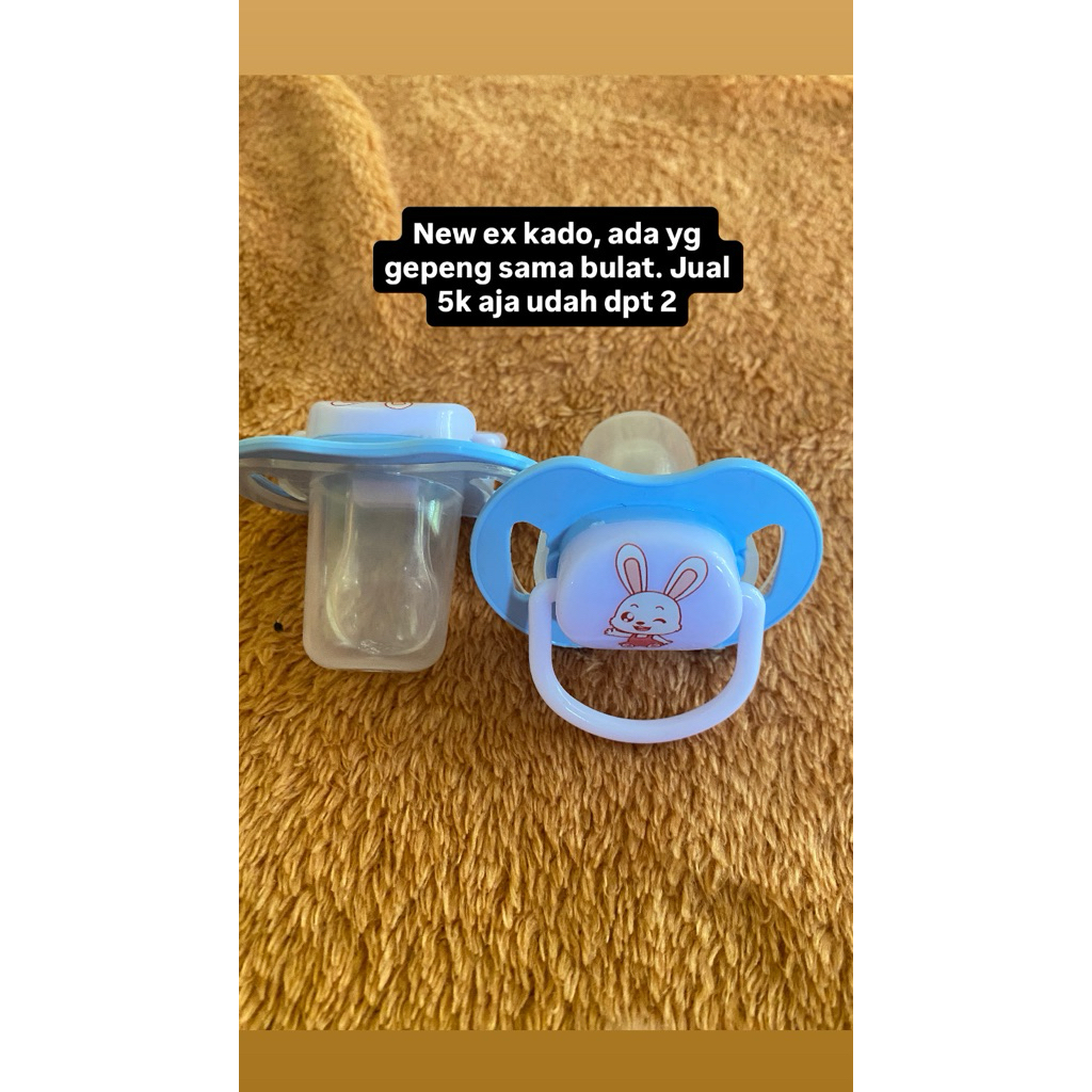 pacifier gepeng dan bulat