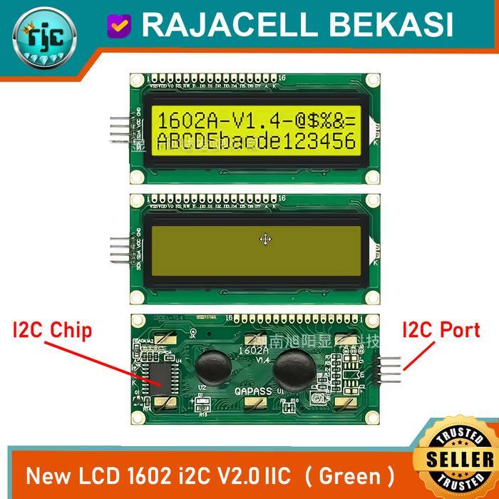 Green LCD 1602 + i2C IIC Backpack LCD Module for Arduino