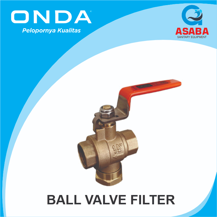 BALL VALVE FILTER ONDA 1/2"