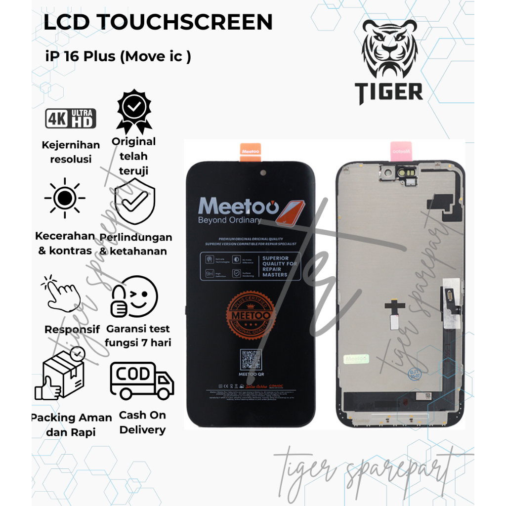 LCD IPHONE 16 PLUS - LCD TOUCHSCREEN 16 PLUS FULLSET