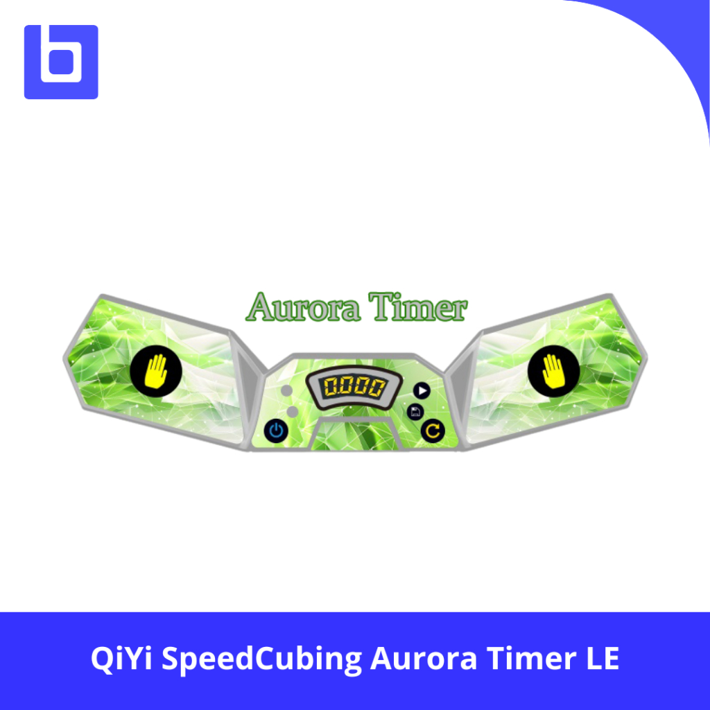 Timer Cube - Qiyi Timer Aurora White Green Limited Edition