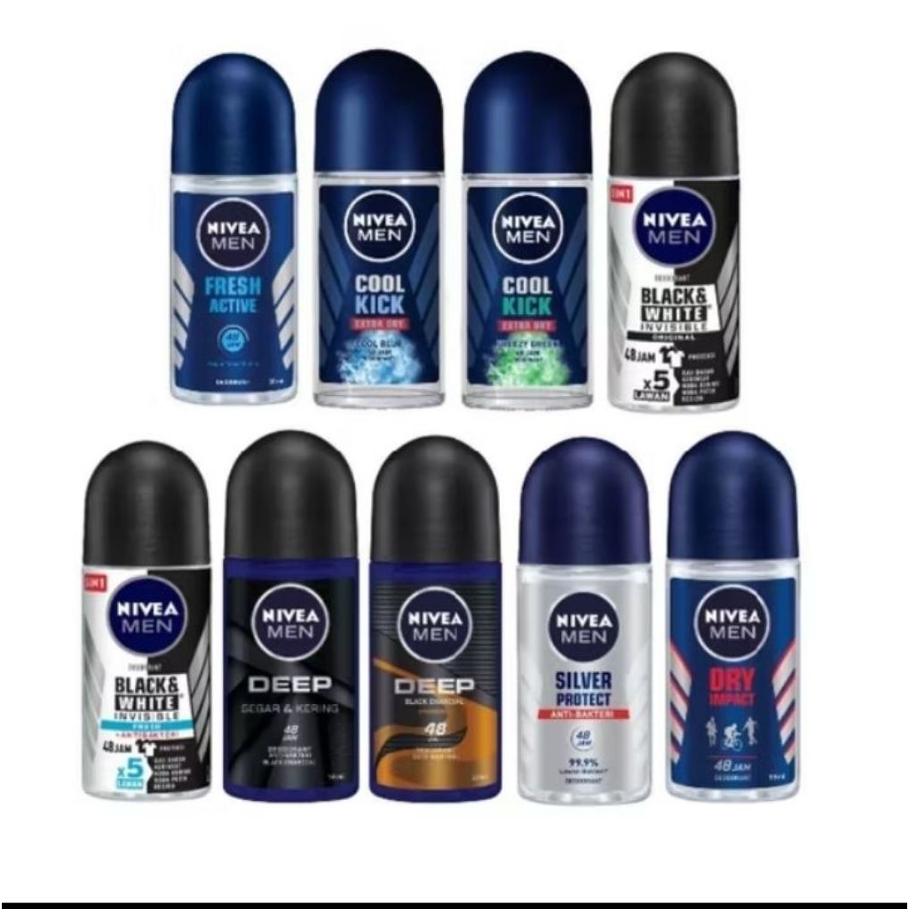 Nivea deodorant Roll on Men All Variant 50ml