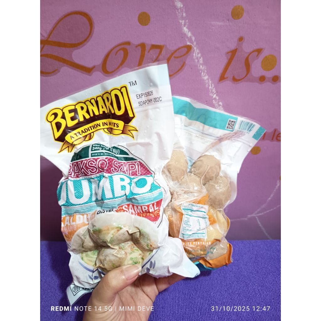 Bernardi Bakso Sapi Jumbo 10bj 340gr