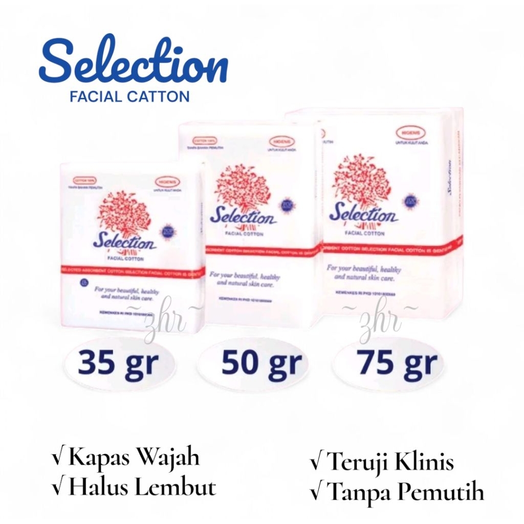 kapas wajah selection 35gr - kapas make up
