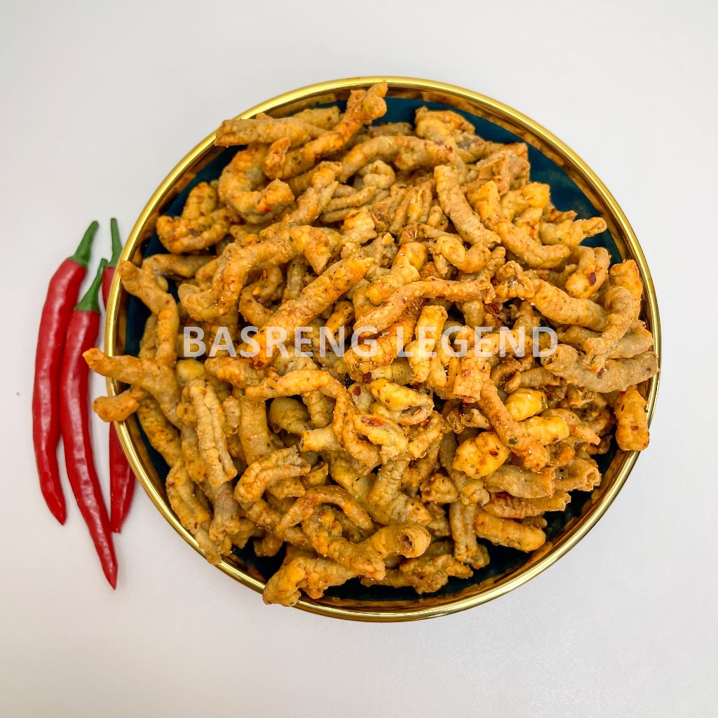 Keripik Usus Pedas Crispy 500gr