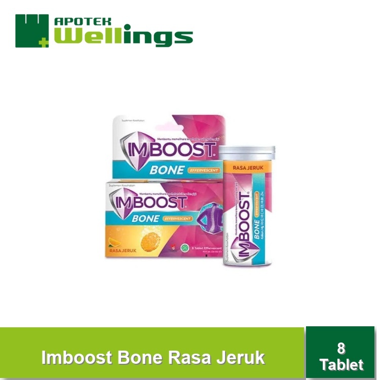 Wellings Imboost Bone Rasa Jeruk 8 Tablet