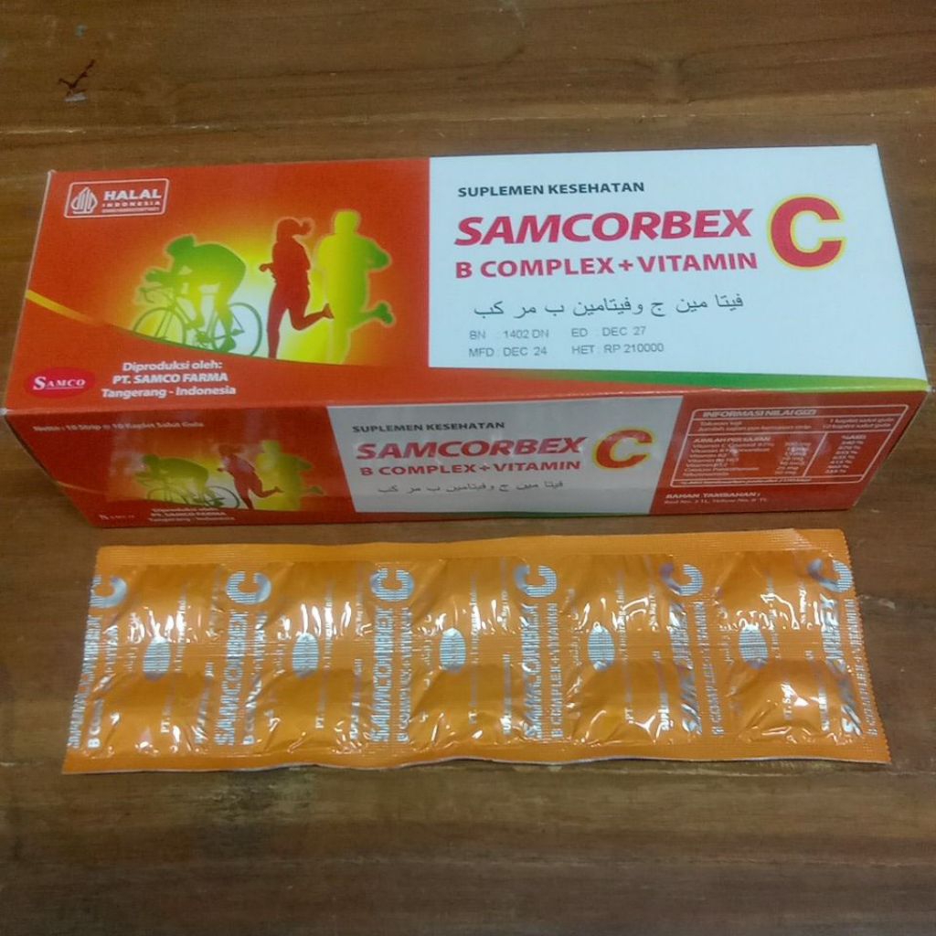 Samcorbex C 1 strip 10 tablet multivitamin original
