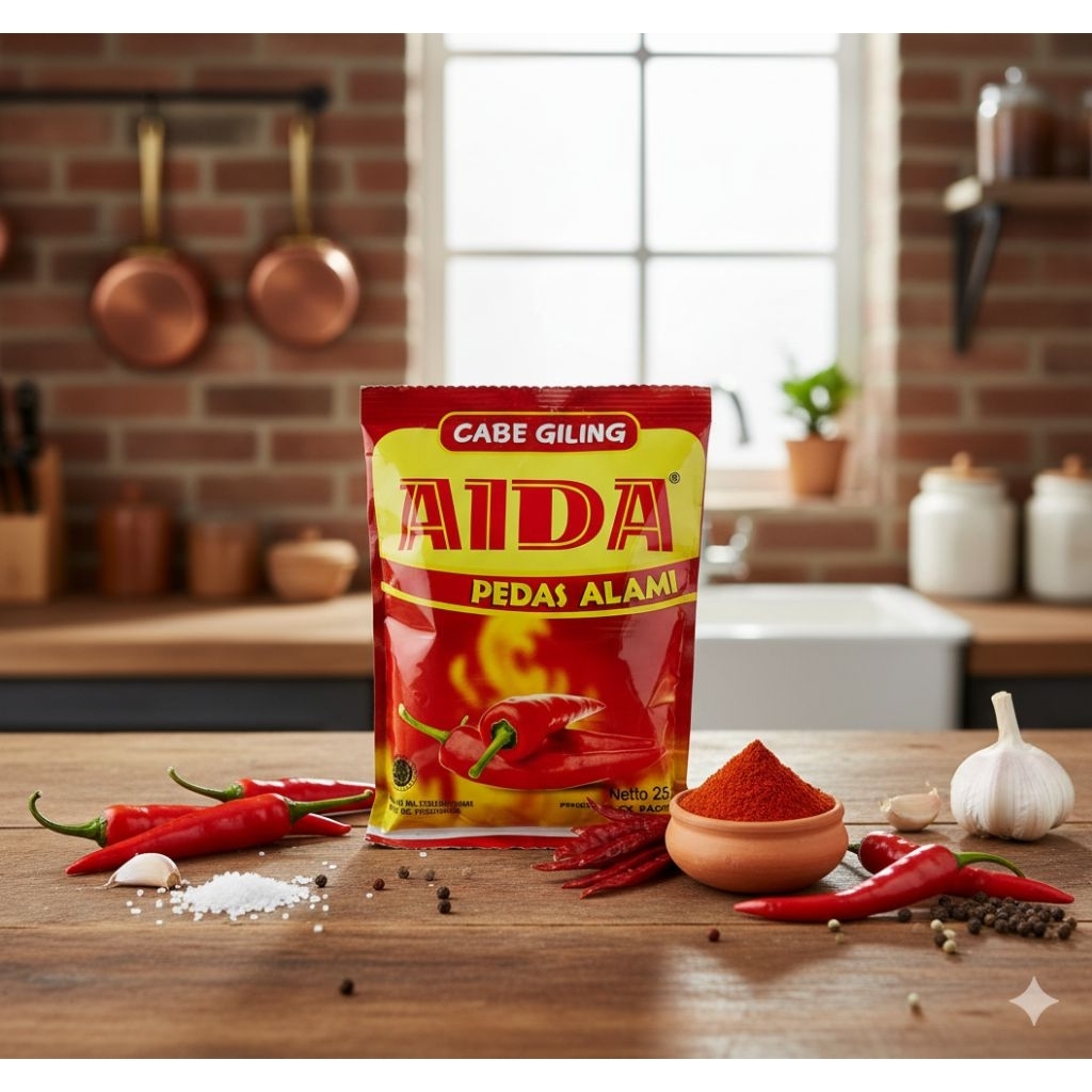 Aida Cabe Bubuk Cabe Giling 25gr Halal