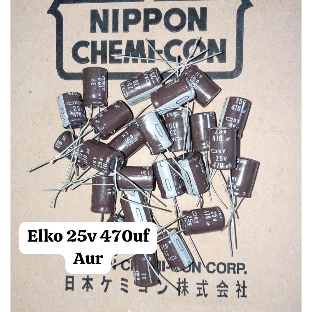 30Pcs Elko 25v 470uf Aur