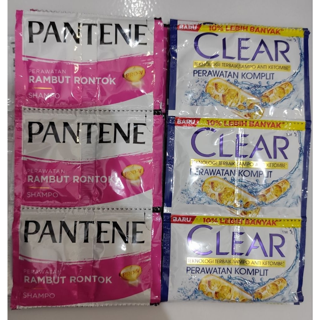 Shampoo Clear&Pantene 1renteng