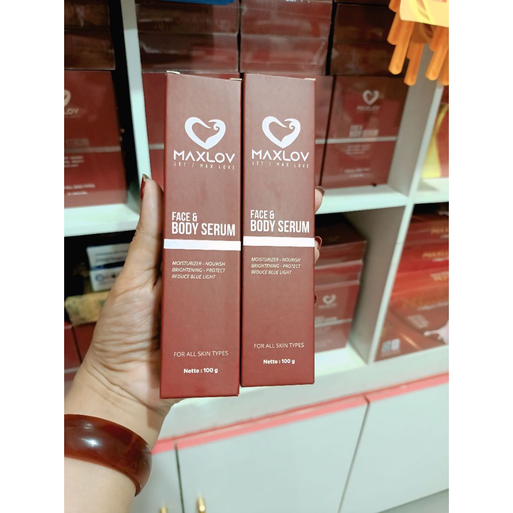 2 BOTOL FACE AND BODYSERUM MAXLOV