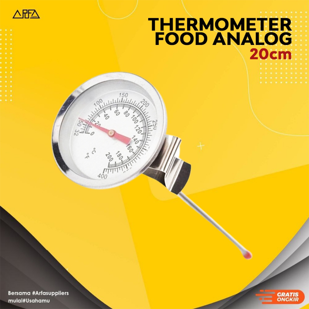 20cm Thermometer Food Analog