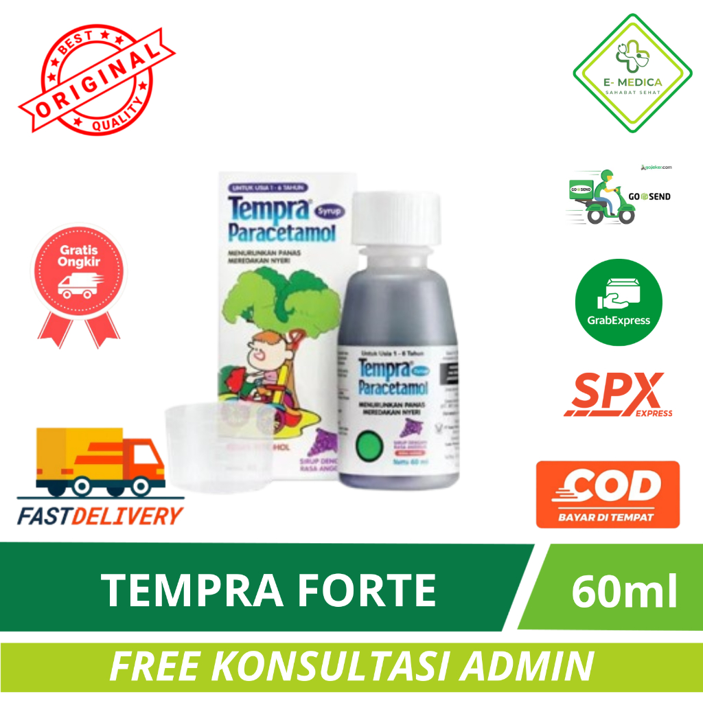Tempra Forte Grape Syrup 60 ml