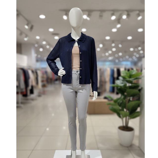 cardigan jaring