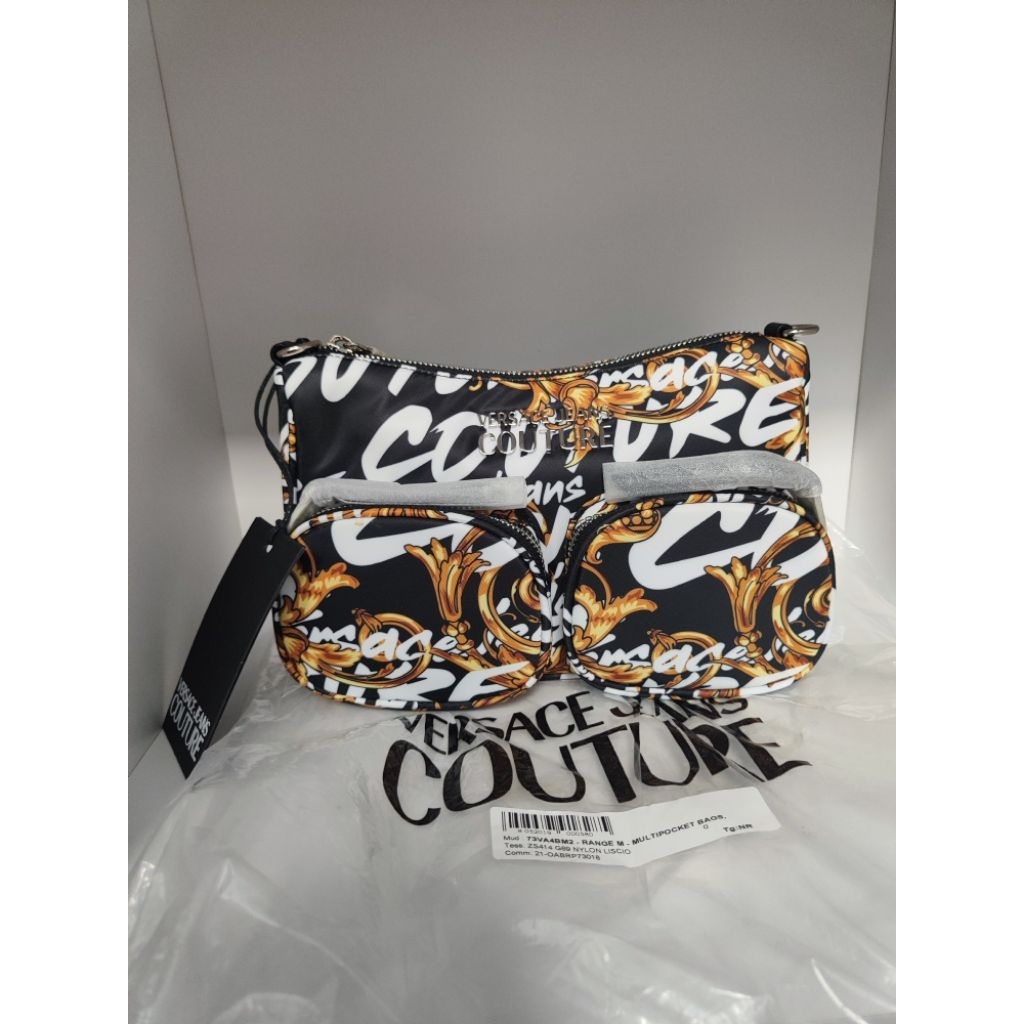 VJC / Versace - Multipocket Bags (Black Barocco Print) /Authentic