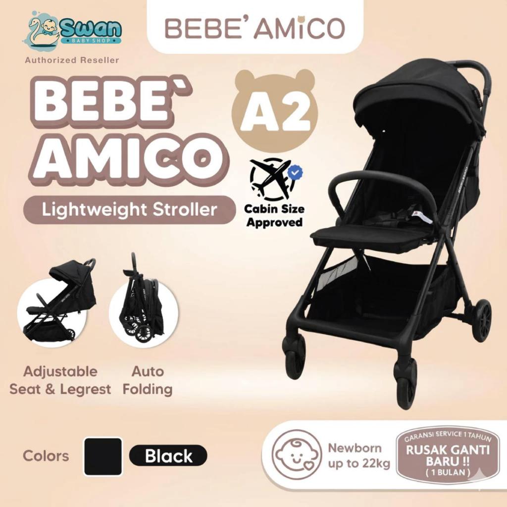 Bebe Amico A2 Lightweight Cabin Size Stroller / Stroller Bayi