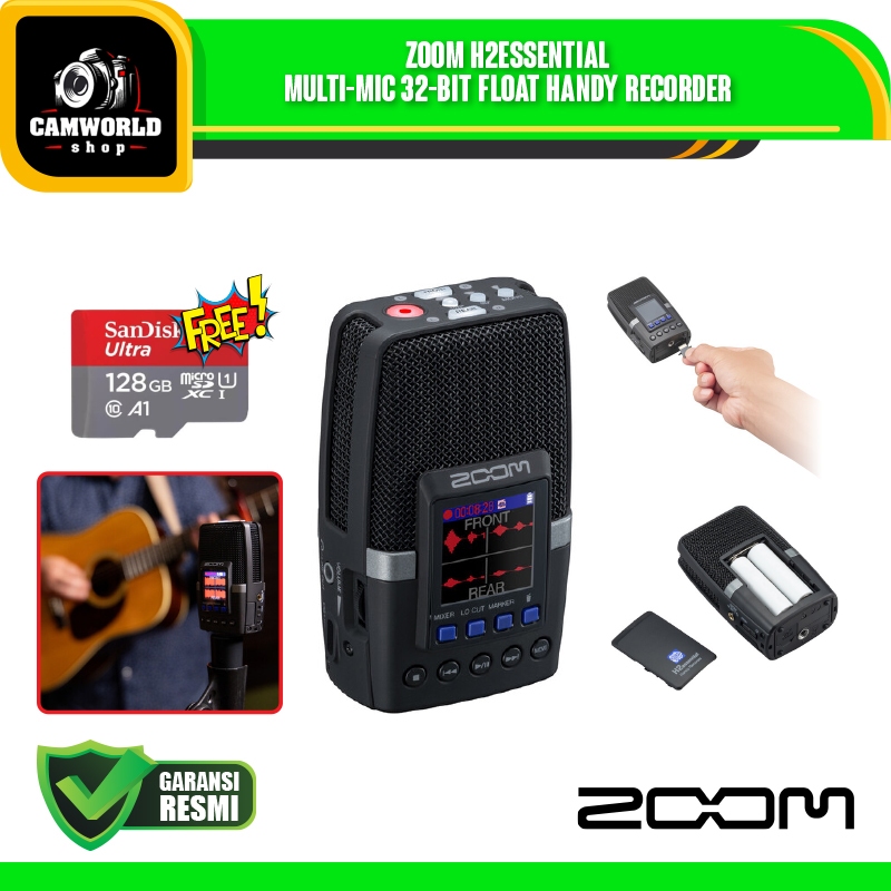 Zoom H2essential Multi-Mic 32-Bit Float Handy Recorder - Zoom H2 Essential