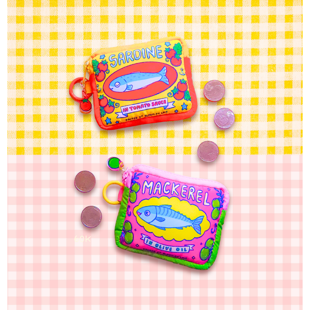 Canned Fish Mini Puffy Pouch