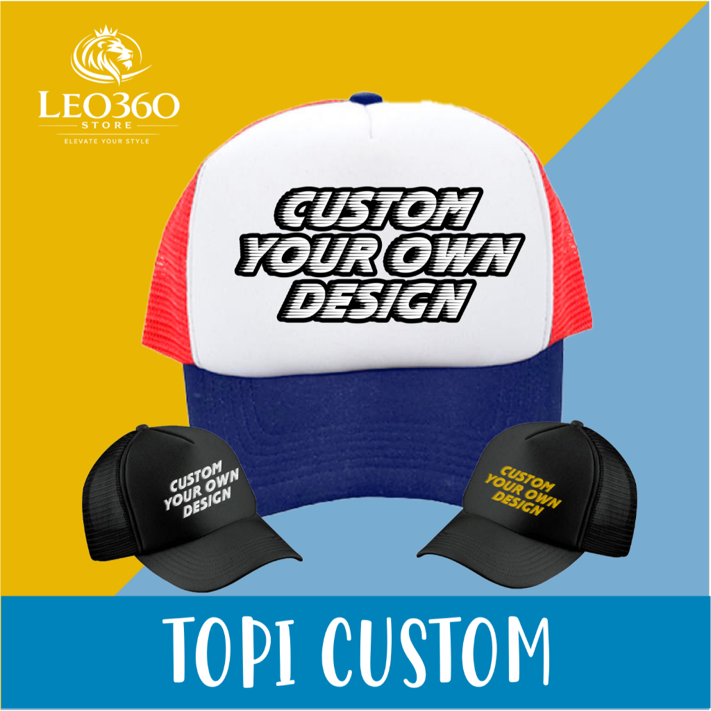 TOPI CUSTOM SABLON GAMBAR BEBAS