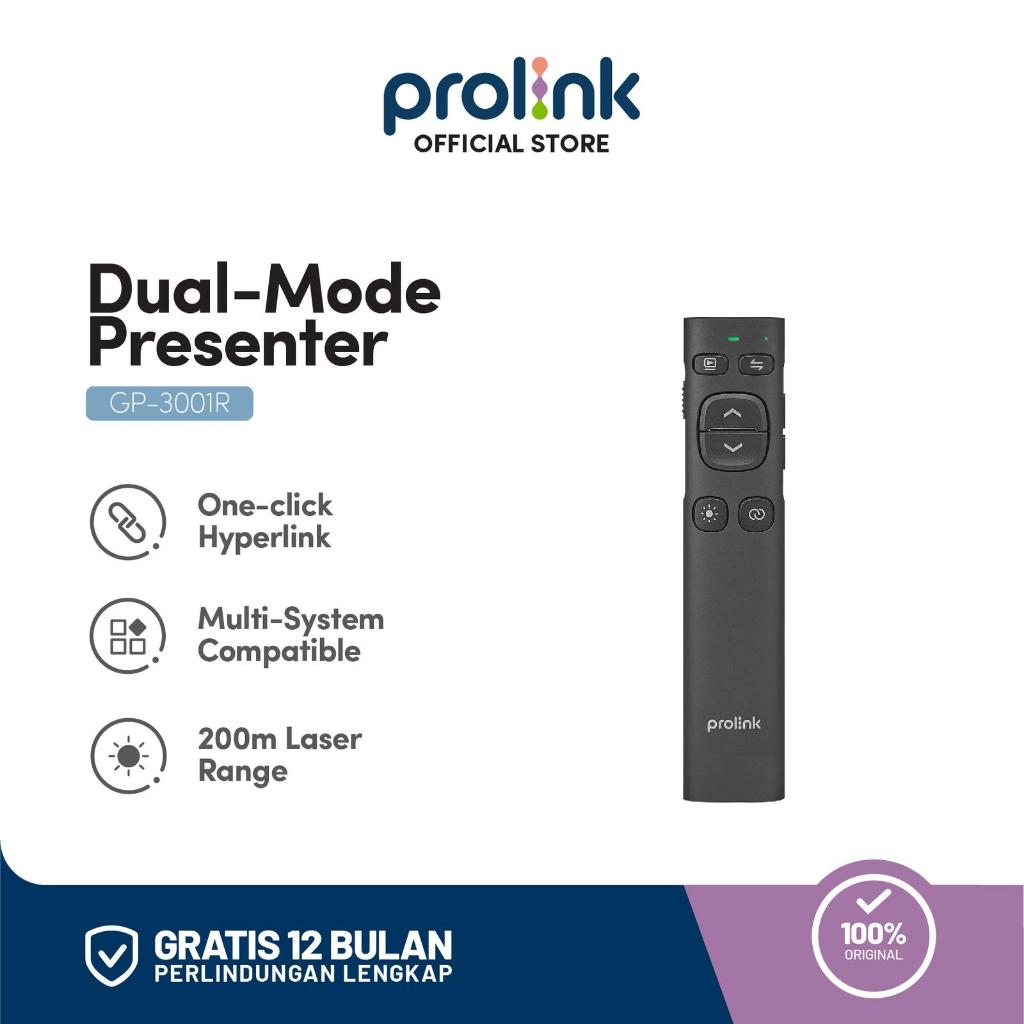 Prolink Wireless Presenter Dual Mode Red Lazer Pointer GP-3001R Wireless Presenter