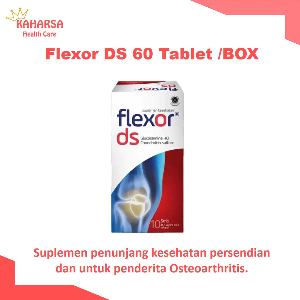 Flexor DS 60 Tablet /BOX - SUPLEMEN KESEHATAN - PERSENDIAN