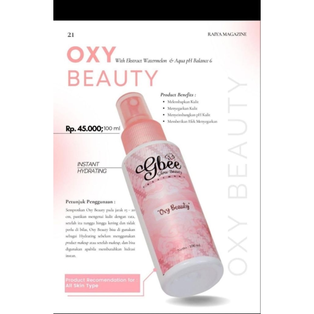 OXY BEAUTY gbee glow