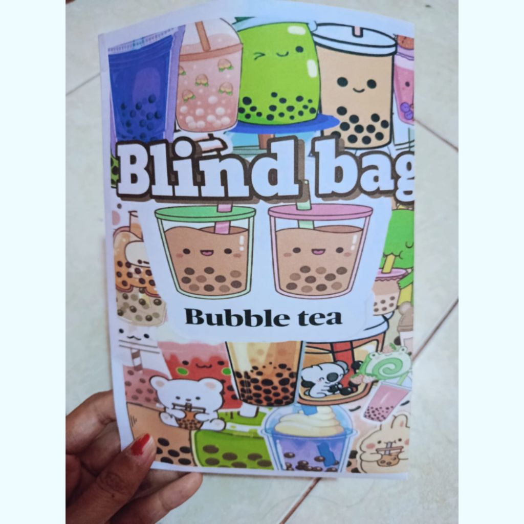 blind bag buble tea mainan squishy paper