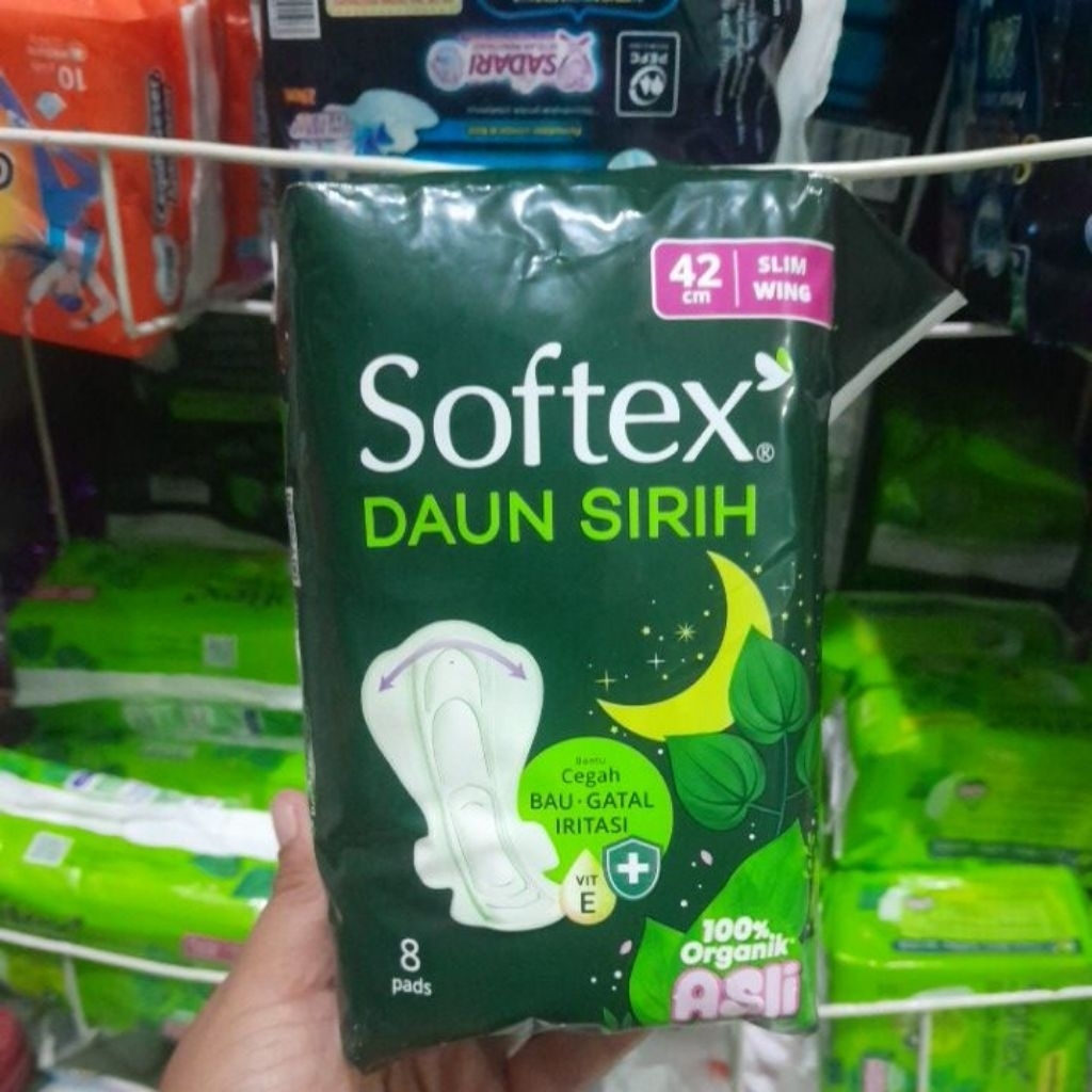 softex daun sirih 42cm 8's